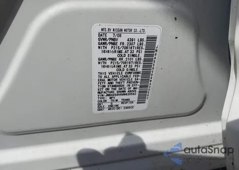 2009 Nissan Rogue S z USA, uszkodzony, nr VIN JN8AS58V69W430562